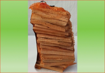 Anfeuerholz 7,5 - 8,0 kg Sack | Holzstück-Länge ca. 20-25 cm
